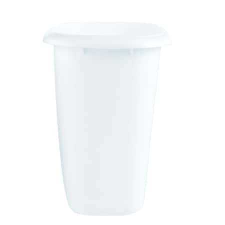 Rubbermaid Rubbermaid 1.5 gal White Plastic Vanity Wastebasket 2953